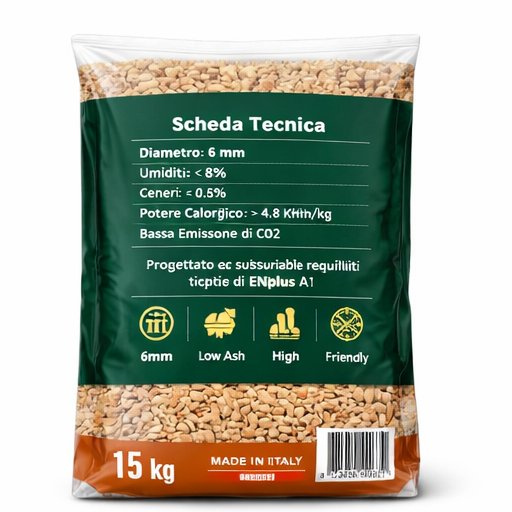 AbeteX Premium – Pellet di Abete 100% (Sacco 15 kg) - immagine 2