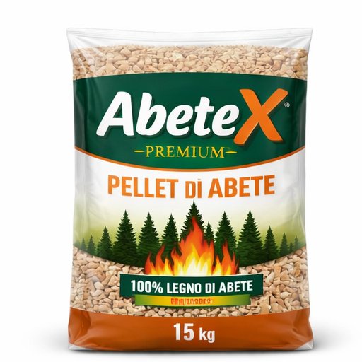 AbeteX Premium – Pellet di Abete 100% (Sacco 15 kg)